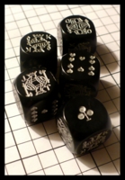 Dice : Dice - Poker Dice - Poker Dice Black with Silver Insignia - Ebay Apr 2012